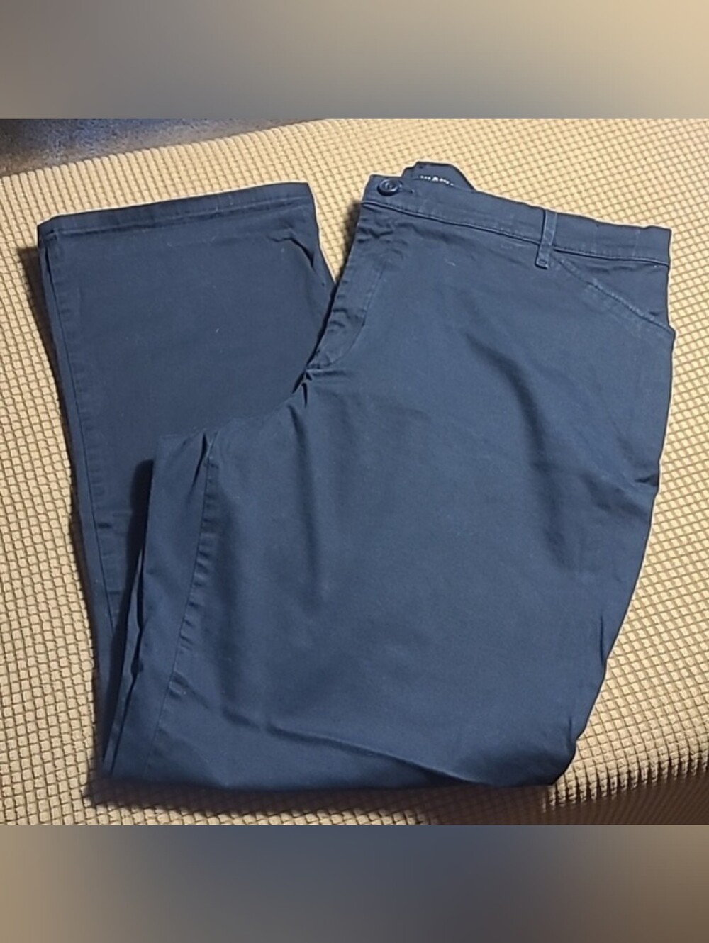 Lee All Day Pant straight leg Womens 20 navy blue casual pants slacks